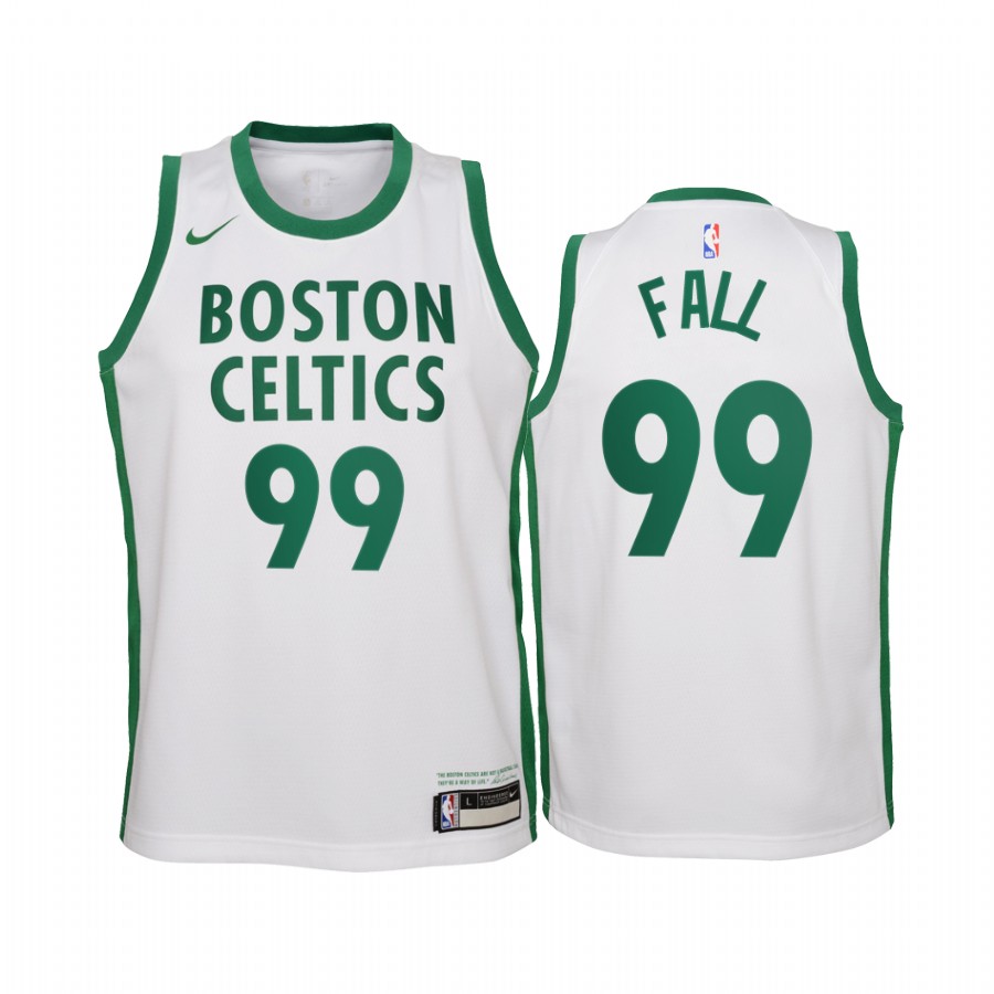 Youth Boston Celtics Tacko Fall #99 White 2020-21 City New Uniform Jersey 2401PGDT